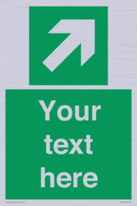 Custom Arrow Top Right Sign